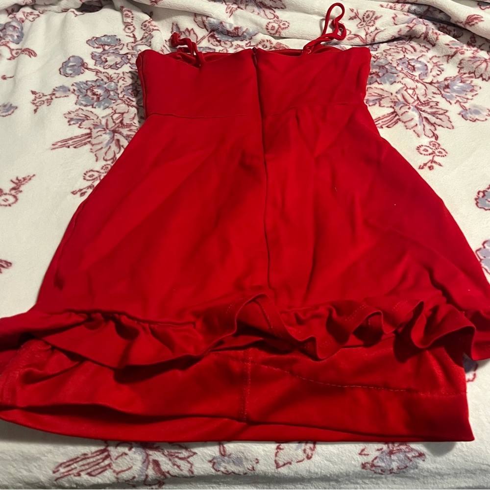 Lulu's Vibrant Red Dress